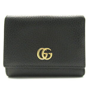 Gucci Tri fold Leather Wallet Black